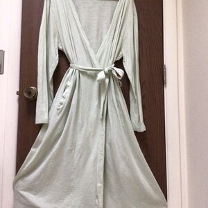 Eileen Fisher Soft Wrap Robe in Light Green